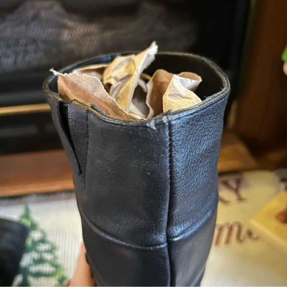 Rialto Black Slouchy Calf High Heeled Boots - Picture 7 of 11